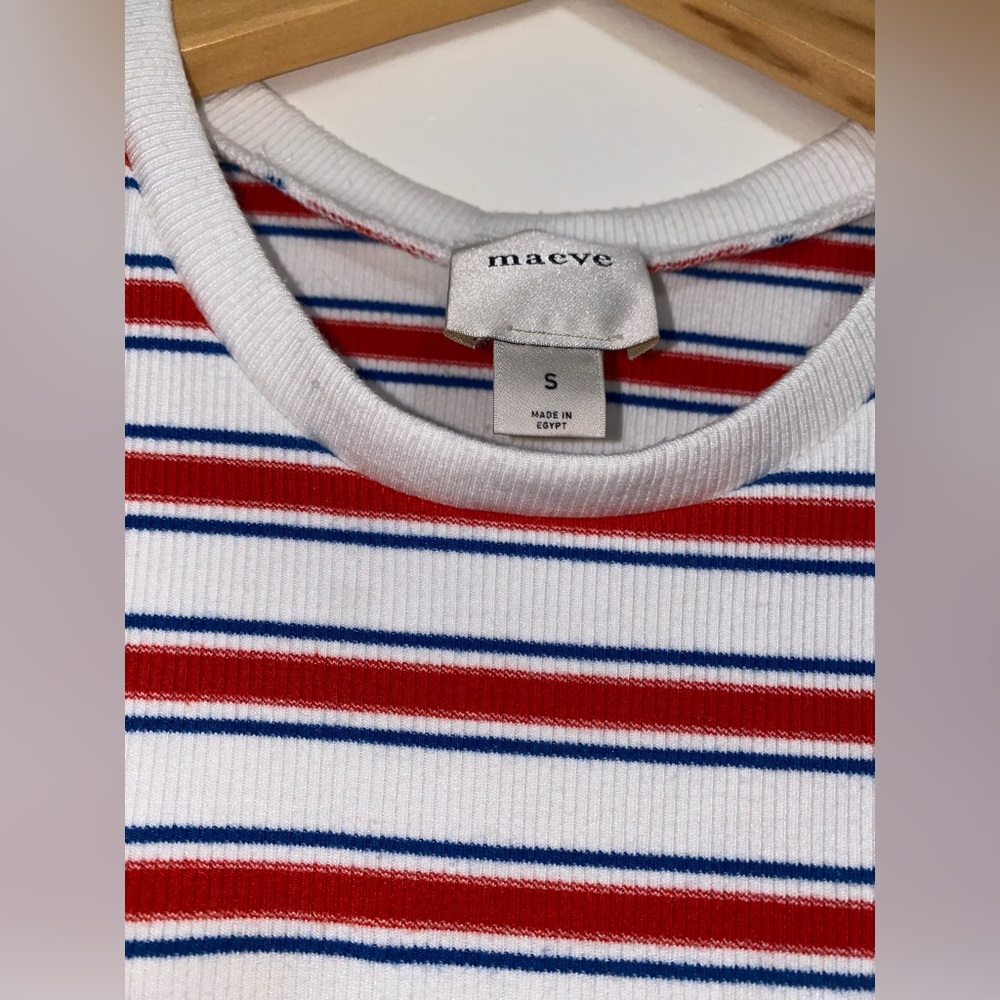 Maeve White Ribbed Tank - Picture 10 of 12
